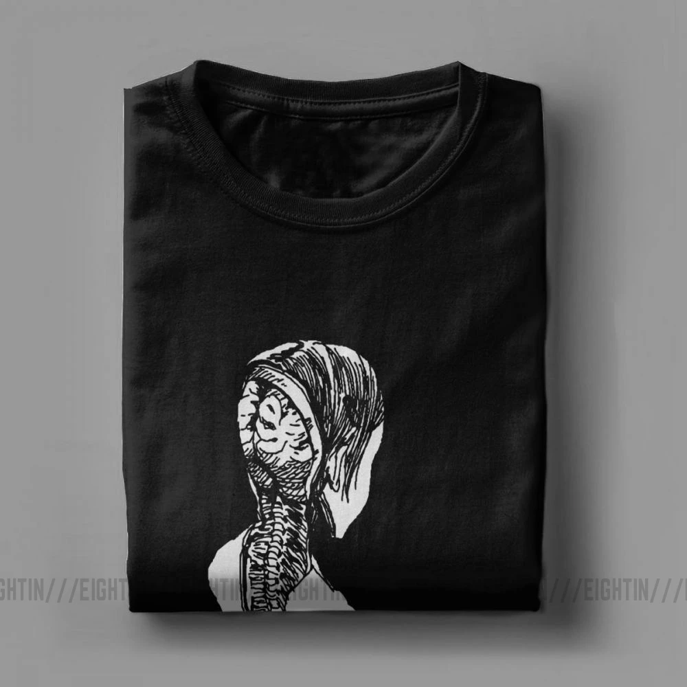 Junji Ito, аниме, жуткая манга, японский ужас, Kawaii, милые футболки для девочек, мужские вечерние топы, Винтажная футболка, хлопковая Футболка с круглым вырезом