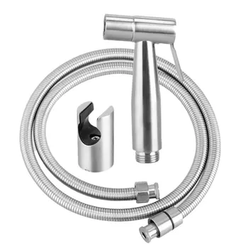 

Handheld Bidet Sproeier Set Kit Rvs Hand Bidet Kraan Voor Badkamer Handspuit Douchekop Zelfreinigende