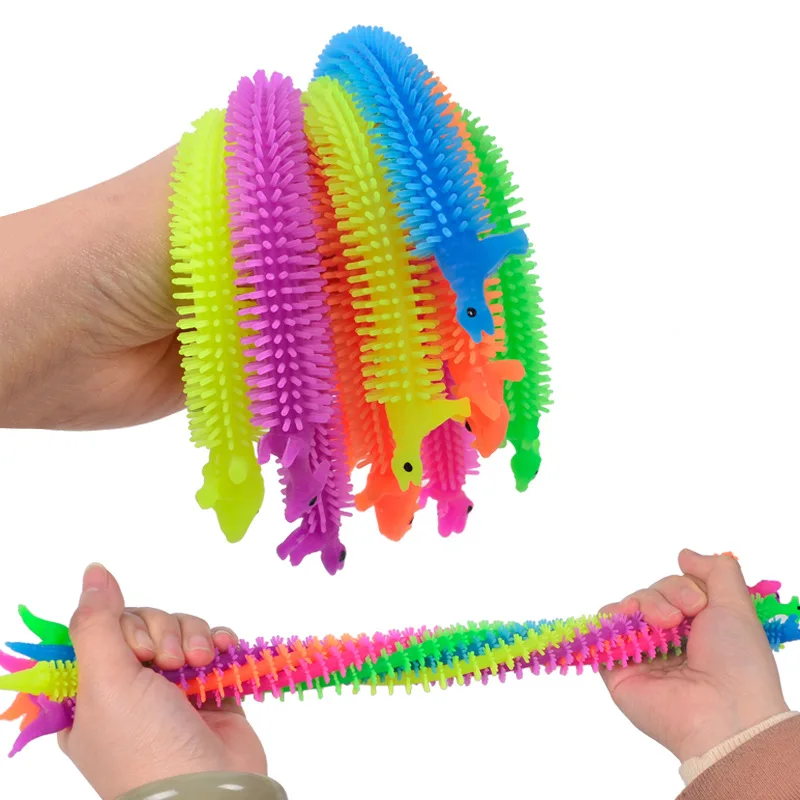 3PCS Worm Noodle Stretch String Rope Autism Vent Squeeze Toys Anti Stress Kids Adult Relief Toy Random Color | Игрушки и хобби
