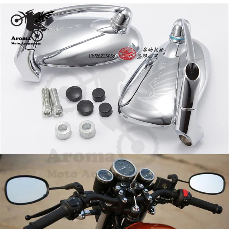 Универсальный 8 мм 10 мм зеркало заднего вида для мотоцикла для honda suzuki yamaha suzuki Harley Softail Sportster зеркало мото rcycle аксессуары