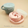 New Design High Quality Silicone Container For Small Items Fashionable Snack Cup Portable Food Cup With Lid Baby Accessories 5