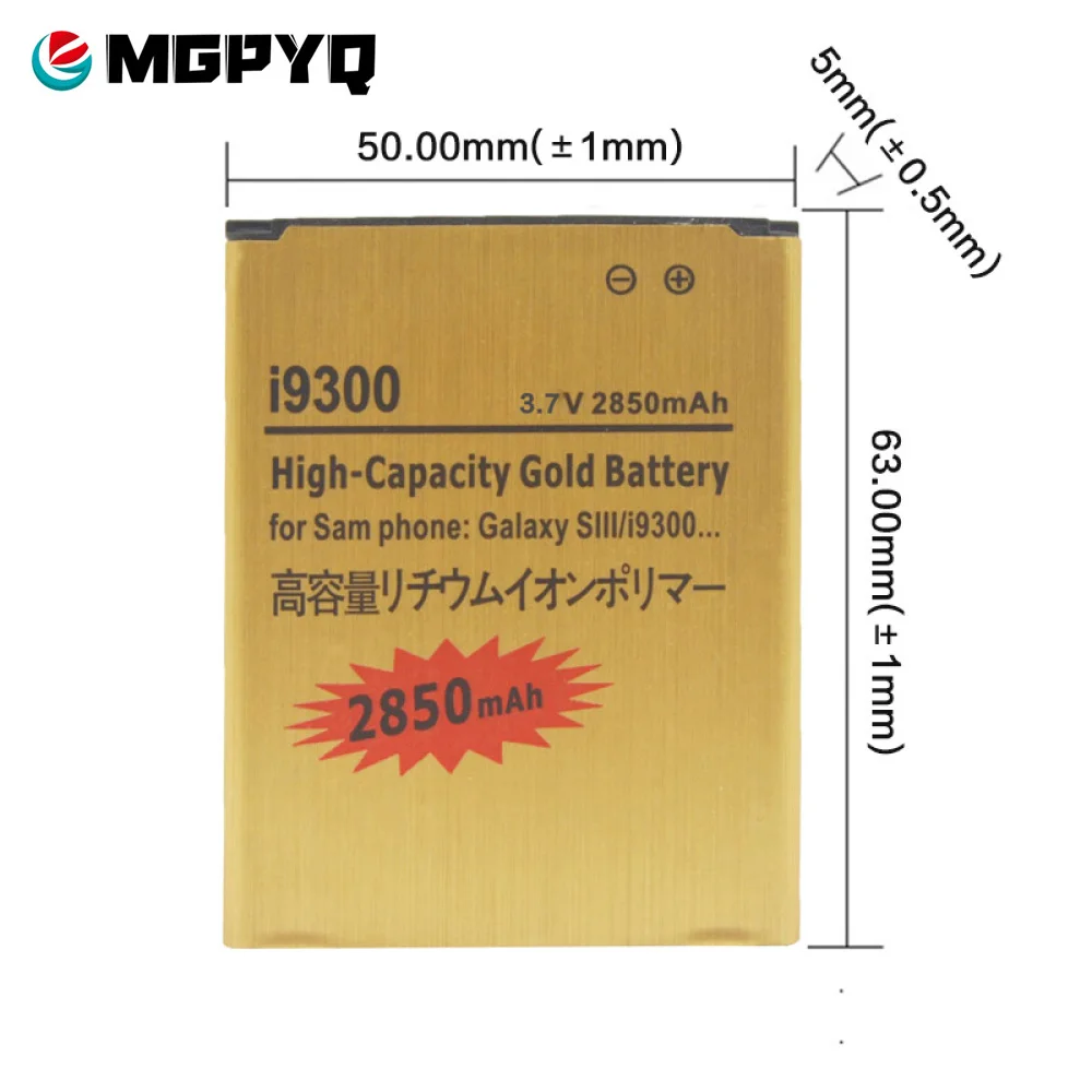 Низкие Золотой EB-L1G6LLU акумуляторная батарея S3 батарея для Samsung Galaxy S3 i9300 i9305 i879 T999 i9082 Перезаряжаемые батарея S3