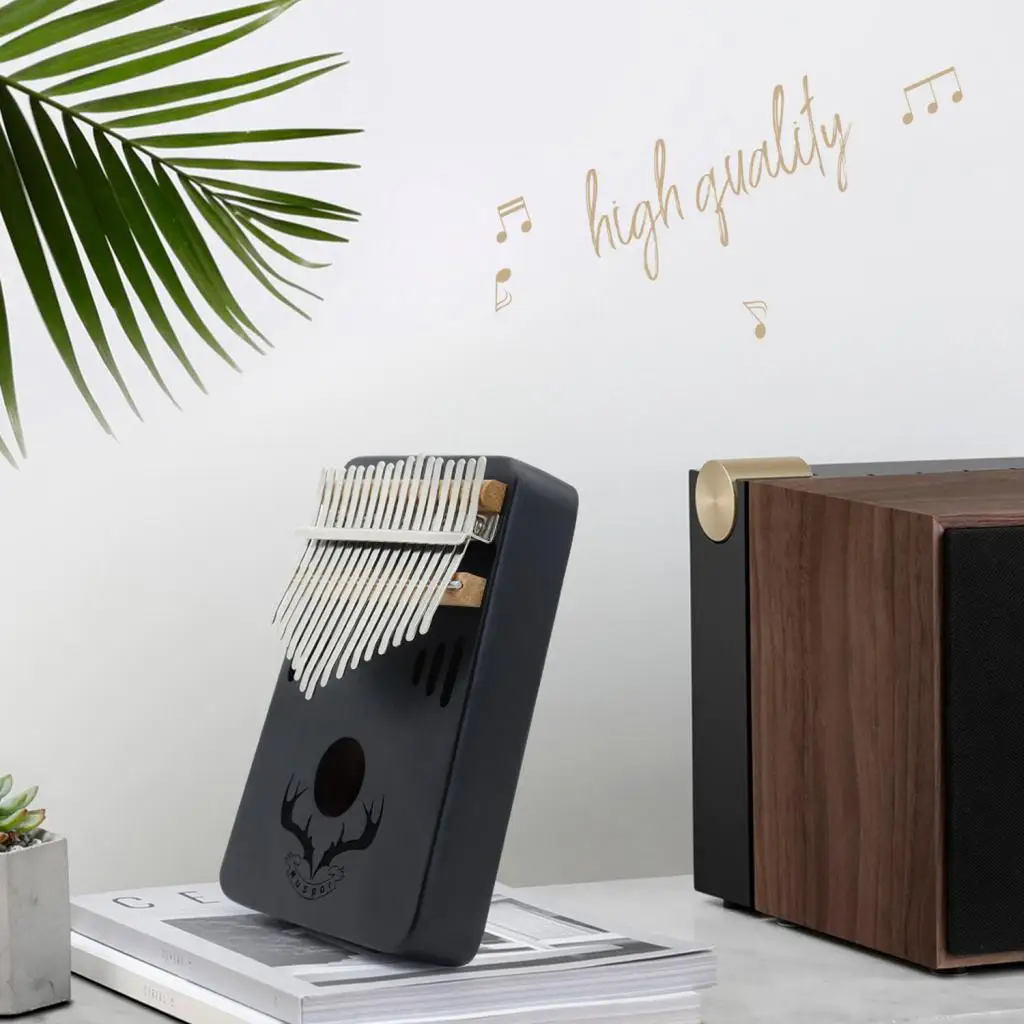 Portable Mahogany 17-Key Kalimba Finger Thumb Piano for Music Lover Party Musical Instruments Percussion Instruments