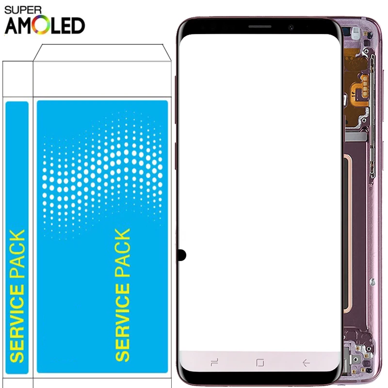  Original S9 LCD For Samsung Galaxy S9 Plus LCD With Frame Super Amoled 2960*1440 SM-G965F G960F Tou