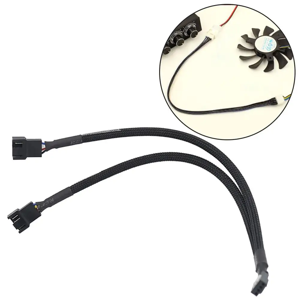 

27CM 4 Pin PWM Splitter Cable 4Pin PWM Female To 4 Pin PWM Adapter Cable For Computer CPU Case Fan Sleeved Adapter Power Cable