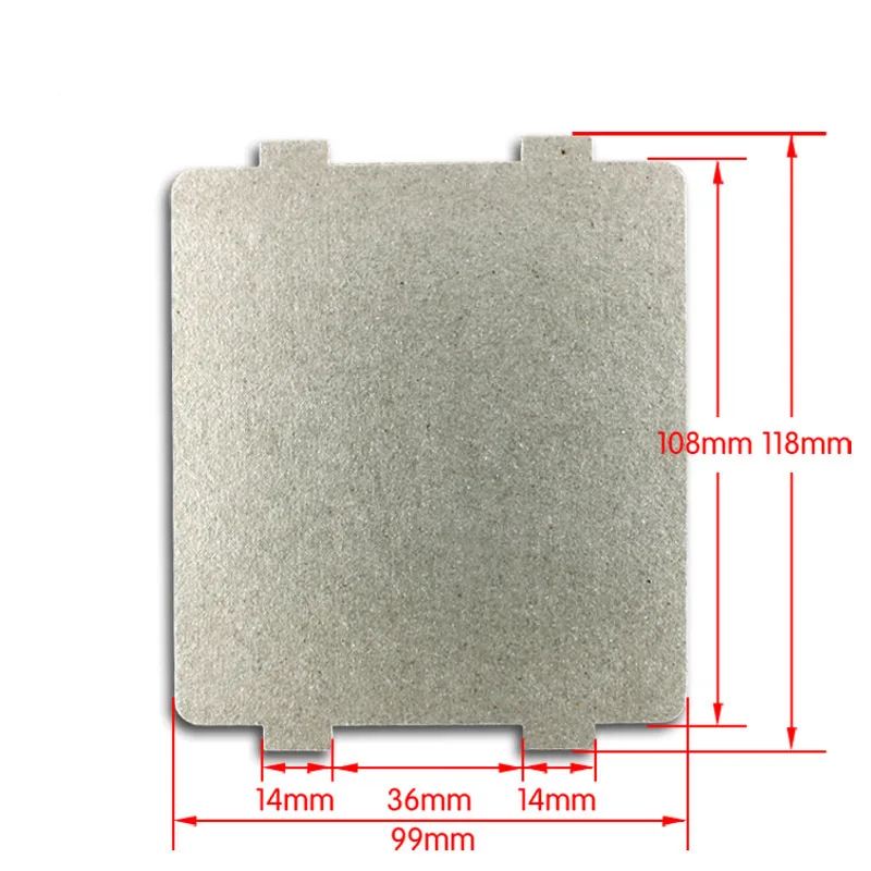 Spare Parts 5pcs 9.9cm*10.8cm Thickening Mica Plates for Galanz Midea Panasonic LG etc Microwave Ovens Magnetron Cap microwave oven mica sheet microwave oven spare parts
