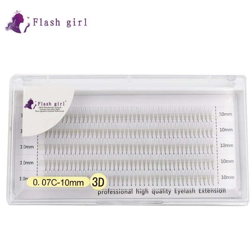 

Flash girl 3D 8mm-15mm Mix 5 Rows Hot Sale Russian Volume Eyelash Extensions High Quality Thick Russian Eyelashes Extension