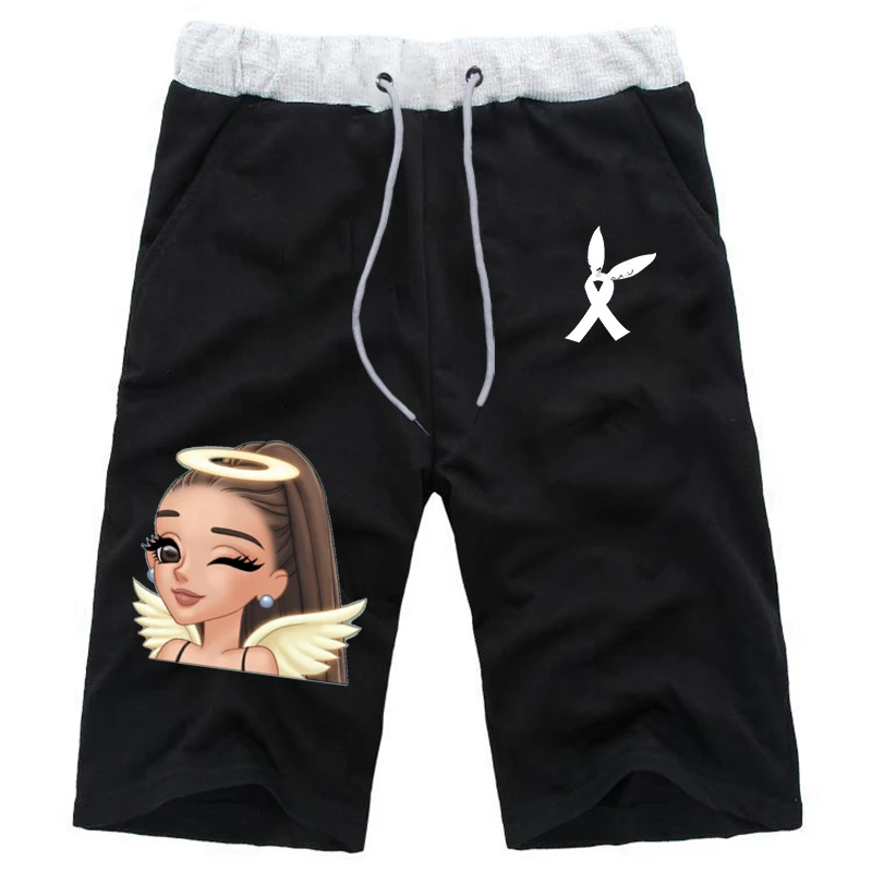 shorts7 Летние мужские шорты Ariana Grande, спортивные шорты, пляжная одежда, мужские короткие штаны, дышащие, с эластичной резинкой на талии, модные прямые пляжные шорты - Цвет: shorts7
