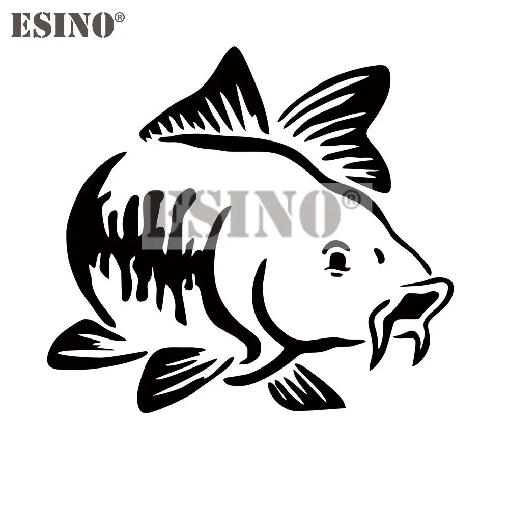 Car Styling Fishing Fish Decorative PVC 3D Carving Waterproof Decal Cartoon Sticker Pattern Vinyl Bumper Whole Body | Автомобили и