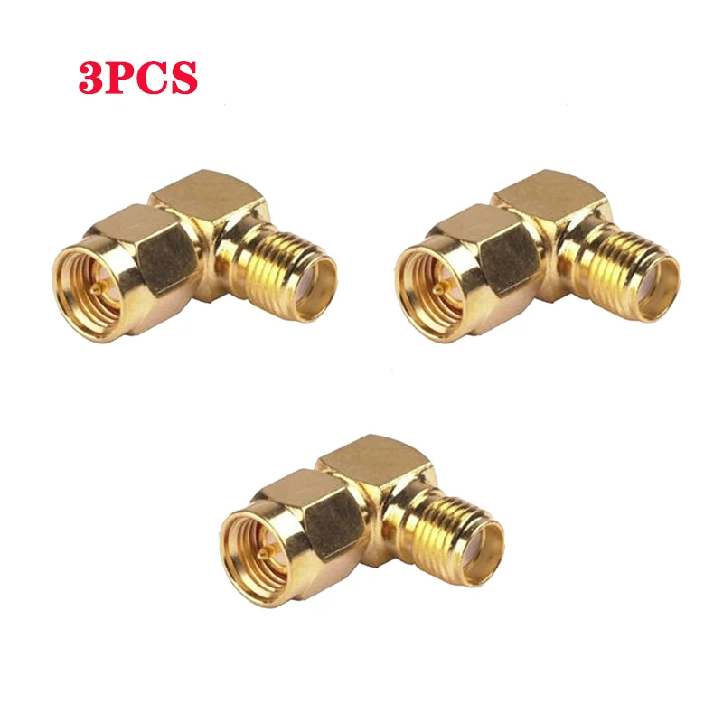 SMA RPSMA Male Female to Right Angle 90-Degree Gold plated RF Coaxial Adapter Connector For RC Drone Accs | Игрушки и хобби