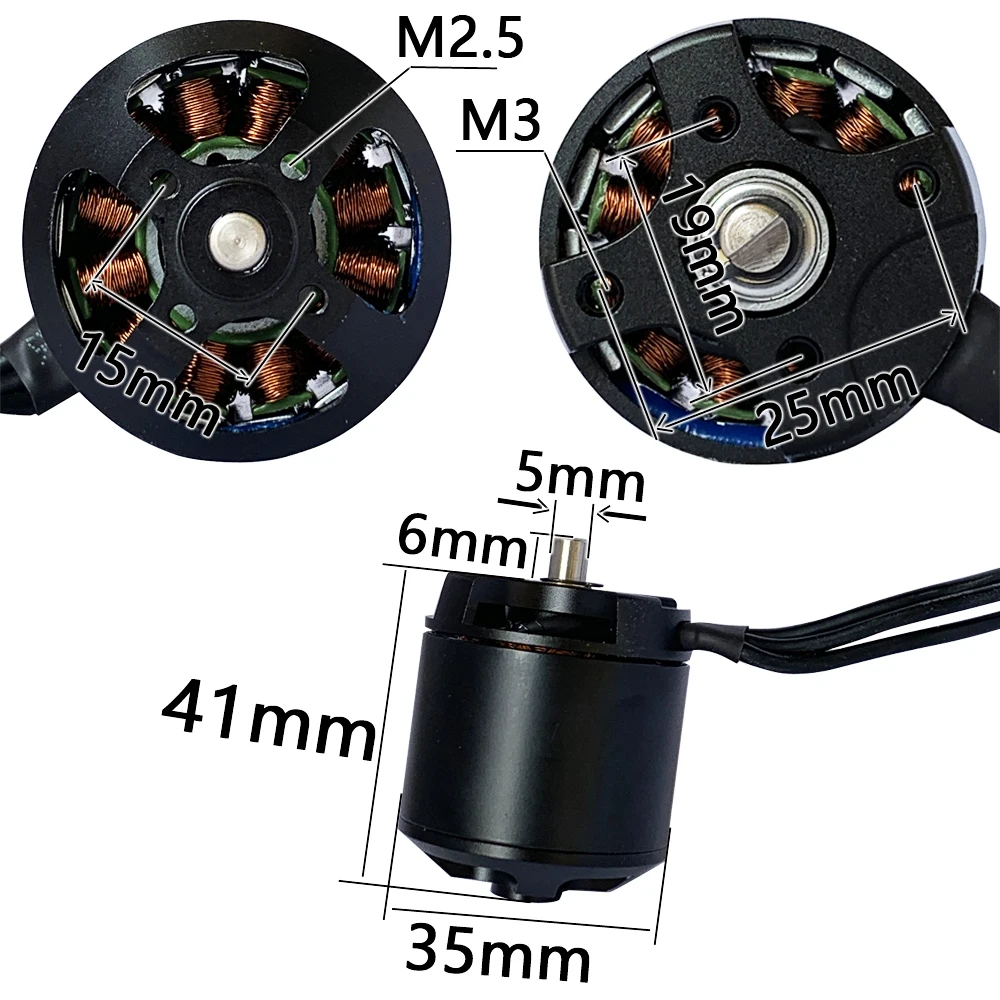 D3542 kv1000 High Speed brushless outrunner drone motor for rc airplane helicopter uav motor engine