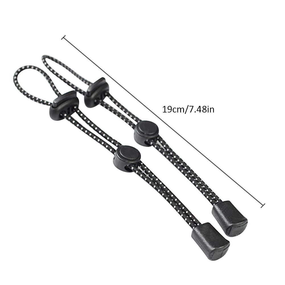 2pcs 19cm/7.5'' Climbing Backpack Hiking Walking Stick Fixing Elastic Cord 