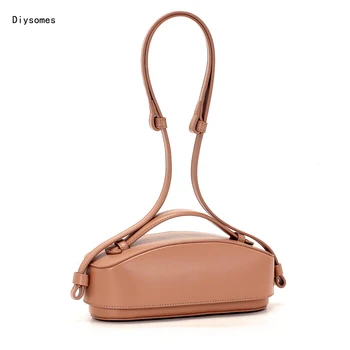 

Diysomes Non-Mainstream Design Bag Phone Women'S 2020 New Style Lunch Box High-quality Leather Shoulder Messenger