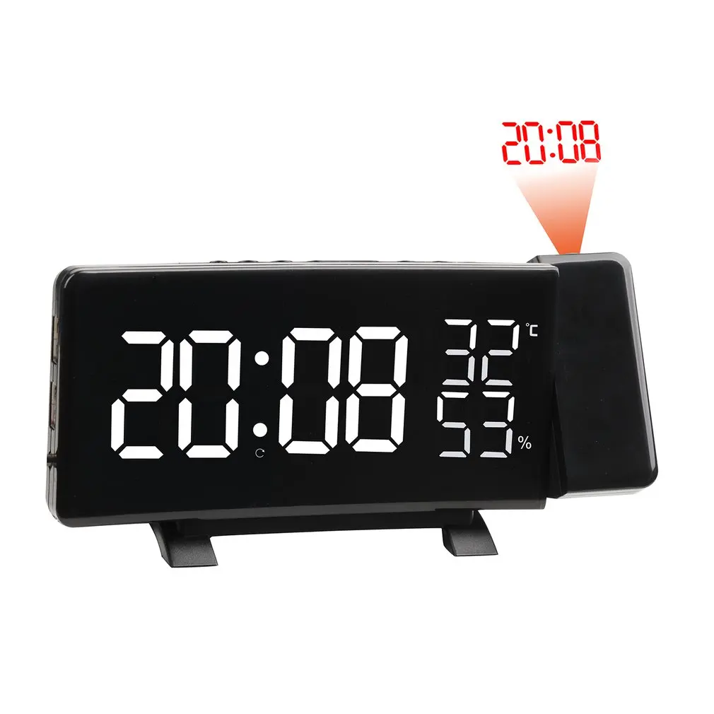 

Multifunctional Alarm Clock LED Digital Electronic Projection Clock With Time Projection with FM Radio Function