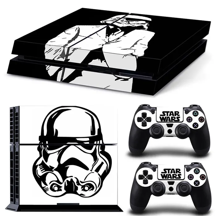 Disney Star Wars Darth Vader Sticker Cover Wrap Protector Skin For PlayStation 4 Console & 2PCS Controller Skin Decal For PS4 