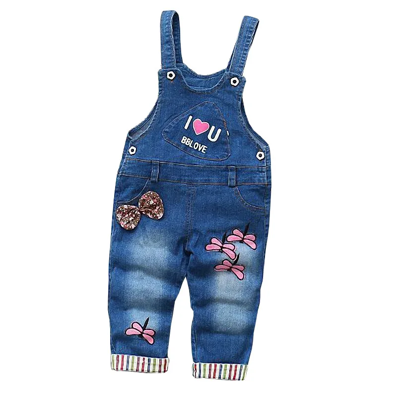 Spring Autu kids overall jeans clothes newborn baby denim overalls jumpsuits for toddler/infant girls bib pants