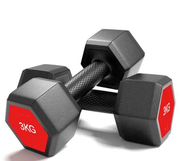 

Durable Hexagon dumbbells Iron sand dumbbell Plastic coated dumbbell