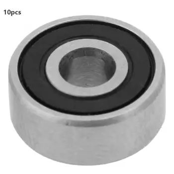 

10pcs 3/4/5/6mm I.D 10/13/16/19mm O.D Double-side Rubber Sealed Deep Groove Steel Ball Bearings 623-2RS/624-2RS/625-2RS/626-2RS