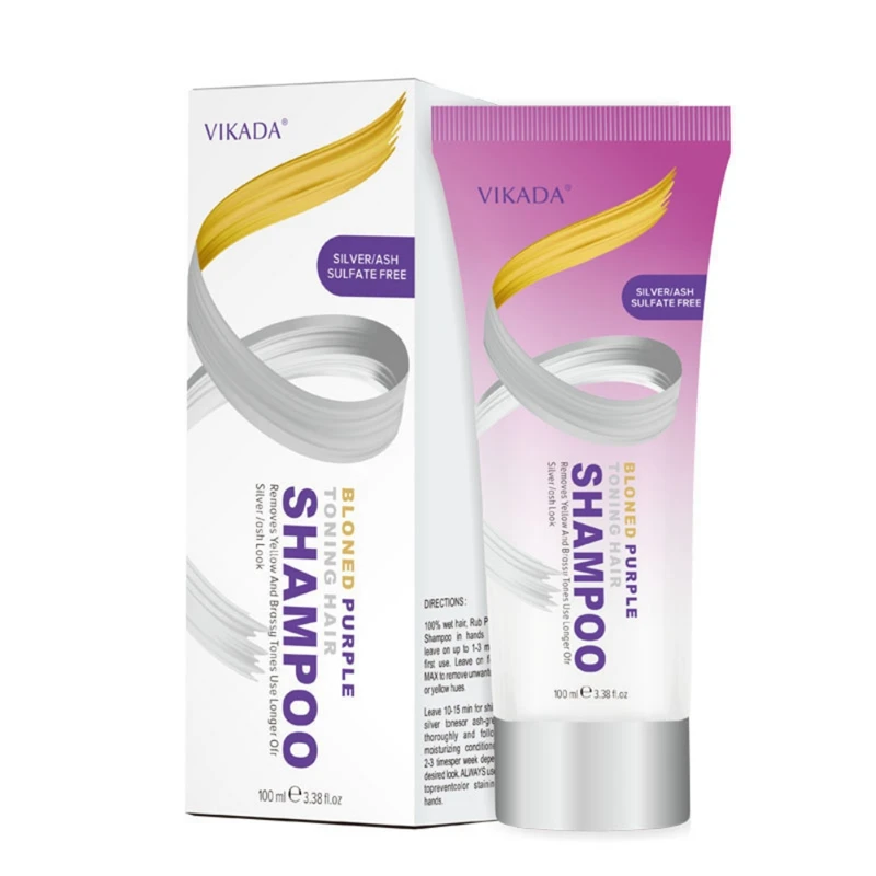 100ml Blond Purple Toning Shampoo Hair Care Remove Yellow Purple Toner To Silver Gray Blonde Bleached Gray Hair Dye New Arrival 100ml Blond Purple Toning Shampoo Hair Care Remove Yellow Purple Toner To Silver Gray Blonde Bleached Gray Hair Dye New Arrival