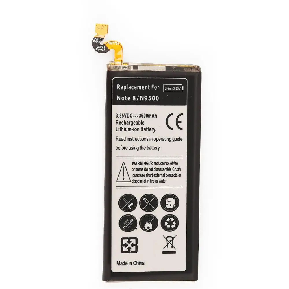 

100% New 3600mAh Replacement EB-BN950ABE Mobile Phone Battery For Samsung Galaxy Note 8 N950 N950U N950F battery