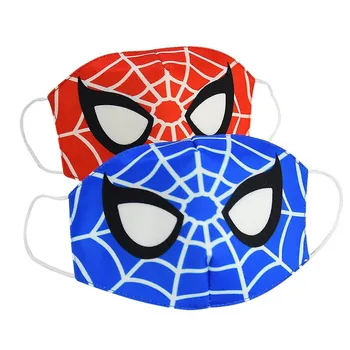 

2020 Spiderman Kids Adult Anti Pollution Mask Cartoon Print Anti Dust Cotton Masks Keep Warm Mouth Respirator for Boys Girls