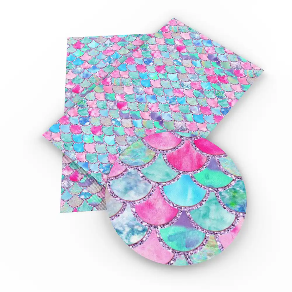 David accessories 20*33 см чешуя для рыбы виниловая искусственная фотомагнитная сумка с