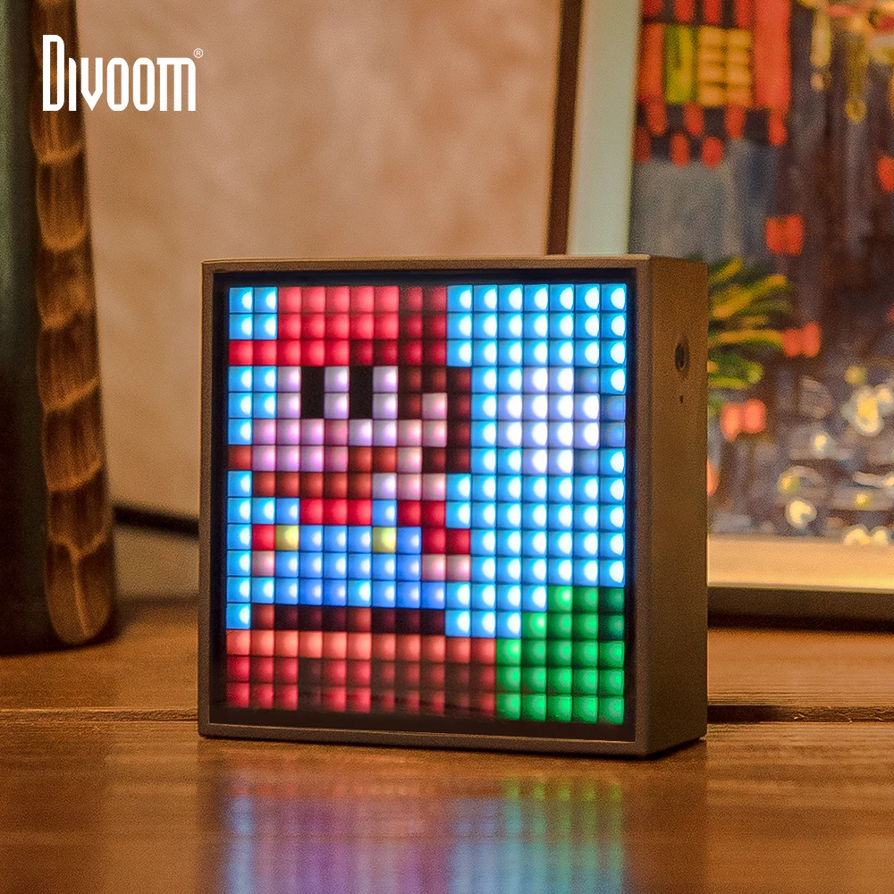 Divoom Timebox Evo Bluetooth портативный динамик с часами и будильником программируемый