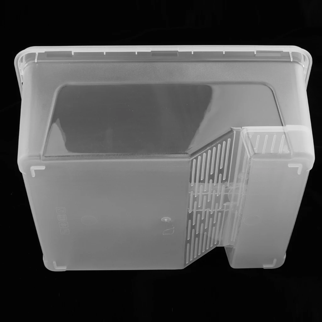Turtle Reptile Terrarium Aquarium Tank with Basking Ramp Removable Platform Reptile Supplies For Tortoise, Amphibians, Frog