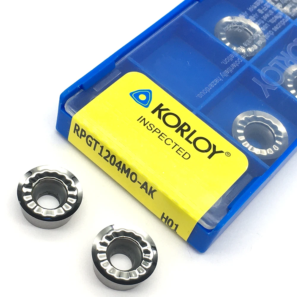 

RPGT1204MO AK H01 Aluminum cutter blade RCGT1204MO Milling Inserts Cutting Tool turning tool CNC Tools AL +TIN Alloy wood