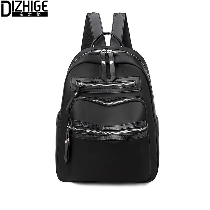 

DIZHIGE Fashion Brand Women Backpack Lady Girls Anti Theft Backpack Black Red Khaki Waterproof Nylon Teenage Travel School Bags