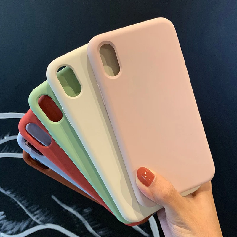 

Keepever Original official silicone Phone Case for iPhone 6 6S 7 8Plus Cover Case for Apple X Xs Max XR 5 5S SE Fundas with Box