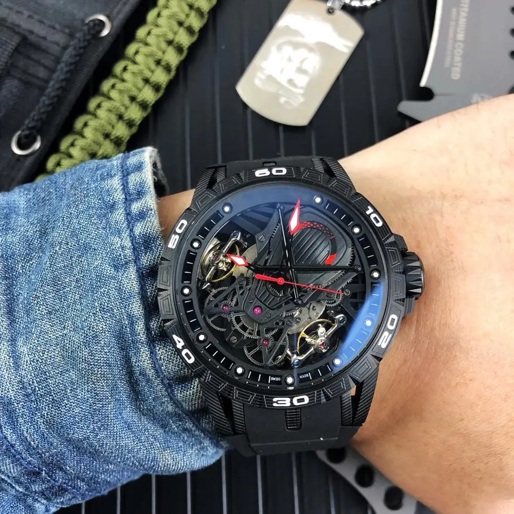 A09291 мужские часы Топ бренд подиум роскошный европейский дизайн автоматические механические часы
