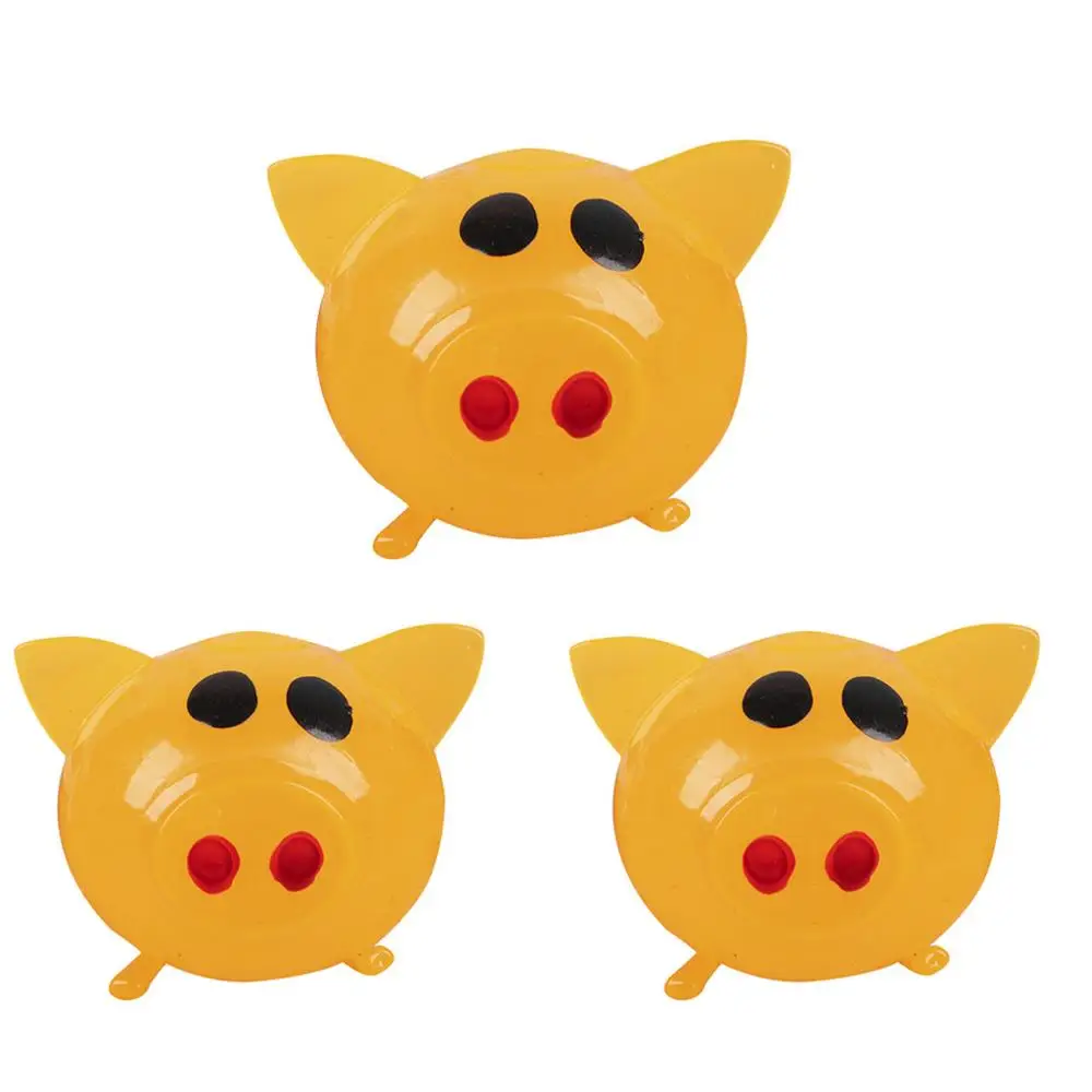 3 шт. Jello Pig милый антистресс Splat водный мяч-свинка вентиляционная игрушка вентиляционная липкая свинья Новинка Забавные игрушки новые игрушки и хобби