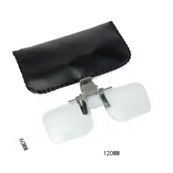 Clip lunettes acrylique pliant, monocle, Clip d'étanchéité Loupe Verre Style Mains libres Précis Tête loupes 