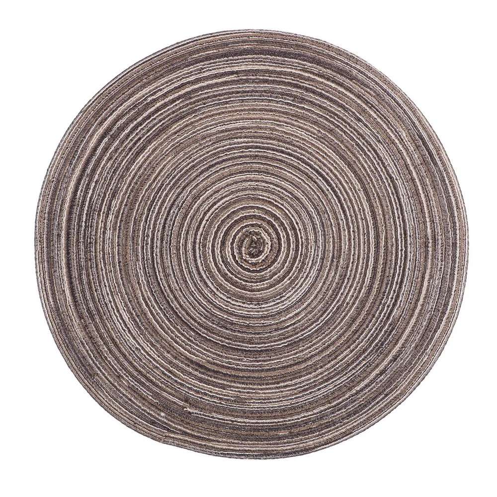 Round Design Table Mat Home Kitchen Pad Non Slip Dish Bowl Cup Insulation Mats Dining Table Placemat Coasters