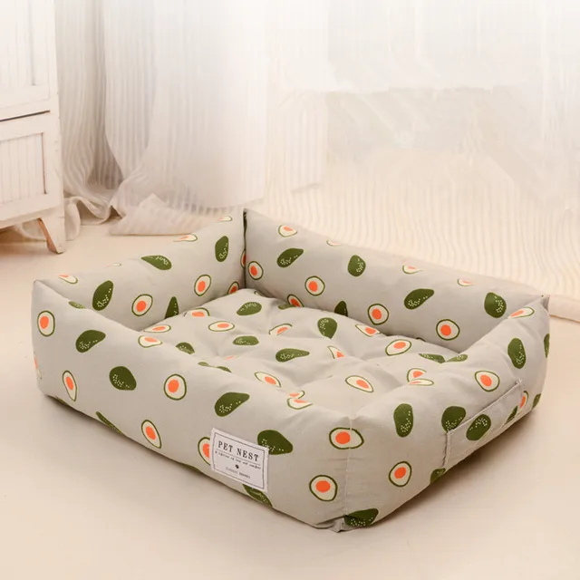 Tapis de couchage rectangulaire lavable pour animaux de compagnie lit cr atif pour chien chenil pour