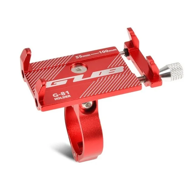 GUB G81 G-81 алюминиевый велосипедный держатель для телефона 3,5-6,2 дюймов смартфон регулируемая поддержка GPS для велосипеда Телефон Стенд кронштейн - Цвет: Красный