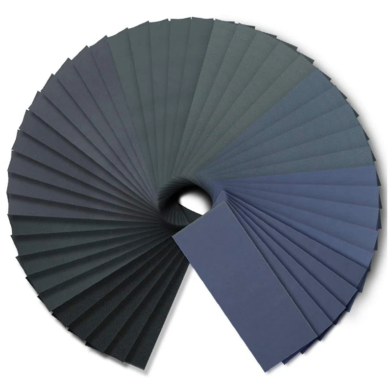 

90Pcs 240 to 3000 Grit Wet Dry Sandpaper Assortment 9 x 3.6 Inches for Automotive Sanding, Wood Furniture Finishing