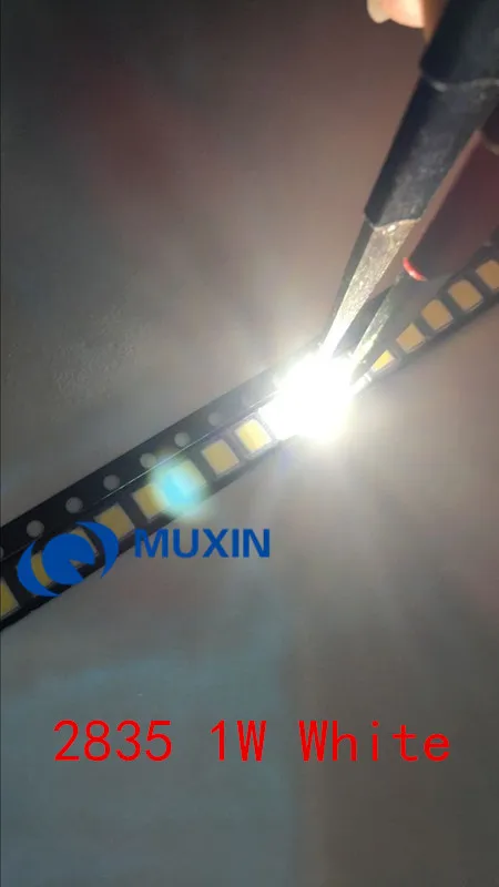 Новый светодиодный Smd 2835 высокой яркости 1 Вт 120лм/Вт 9В 6000 К ток 100мА Заводская