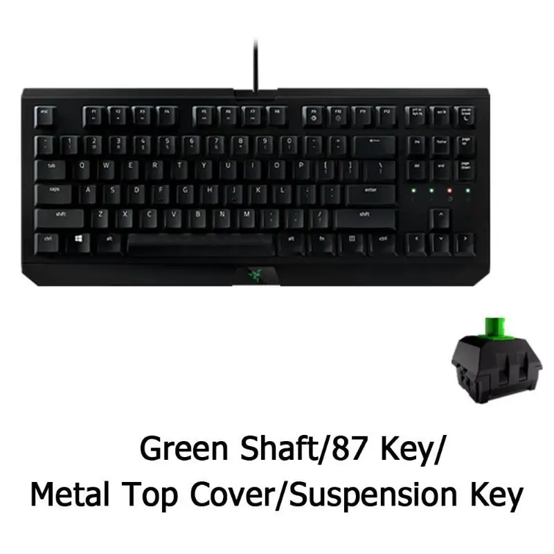 Razer Blackwidow X Games клавиатура универсальная 87 клавиш USB Проводная Механическая игровая электронная Спортивная эргономичная Проводная клавиатура высокого качества