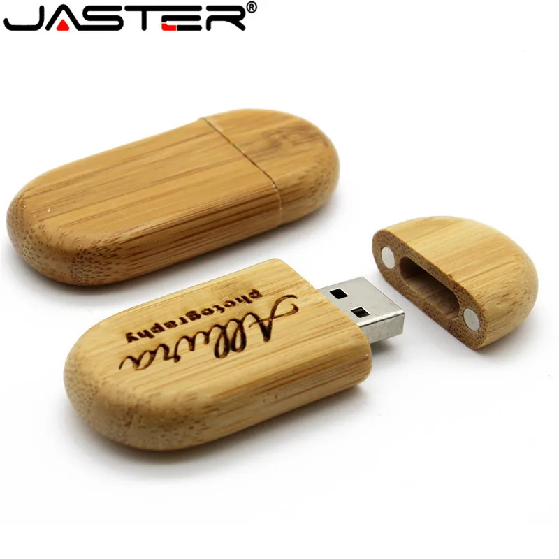 Деревянная овальная usb флешка JASTER 5 видов 2 0 дюйма 4 ГБ/8 ГБ/16 ГБ/32 ГБ/64 ГБ флэш память