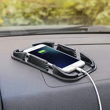 Almohadilla de agarre antideslizante para salpicadero de coche, soporte Universal de silicona antideslizante para GPS y teléfono, 10x15,5 cm, 1 unidad