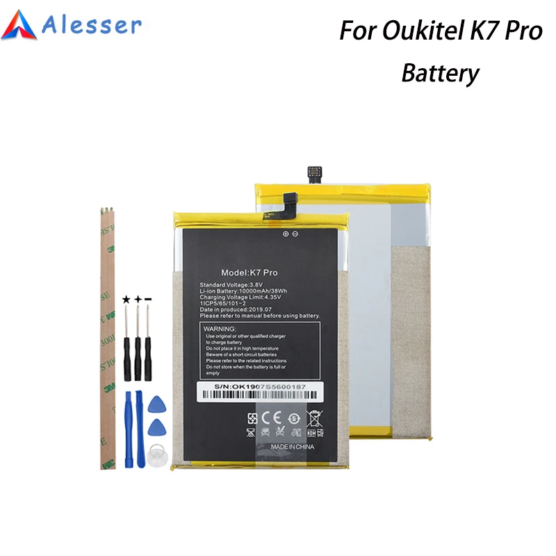 Alesser для Oukitel K7 Pro батарея 10000 мАч Сменный аксессуар Аккумуляторы для Oukitel K7 Pro мобильный телефон+ Инструменты