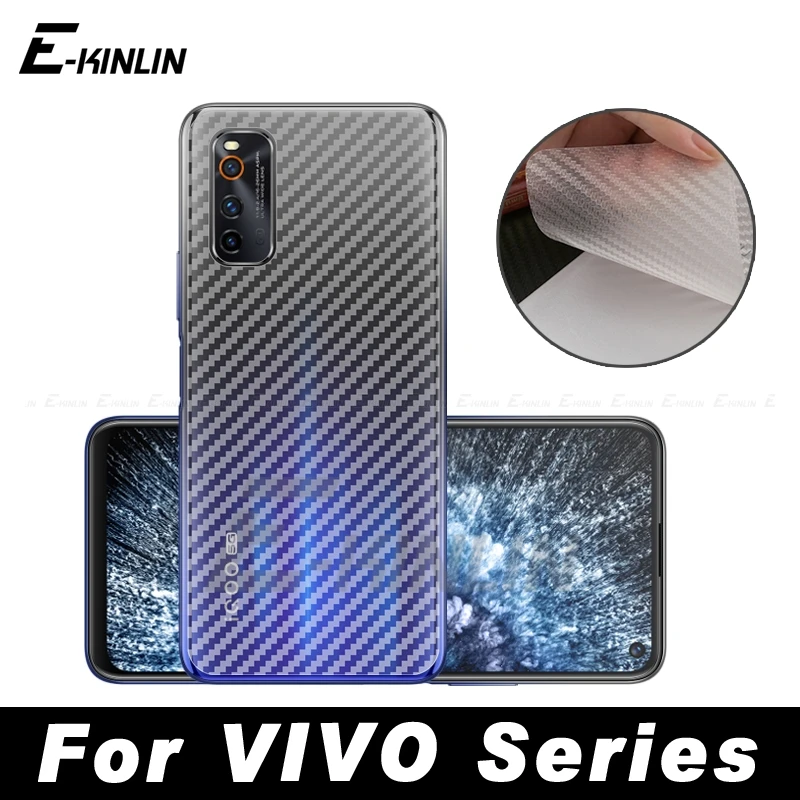 Углеродное волокно задняя крышка защитная пленка для экрана vivo iQOO 5 3 Z1 Neo 855 Neo3 S1 Pro