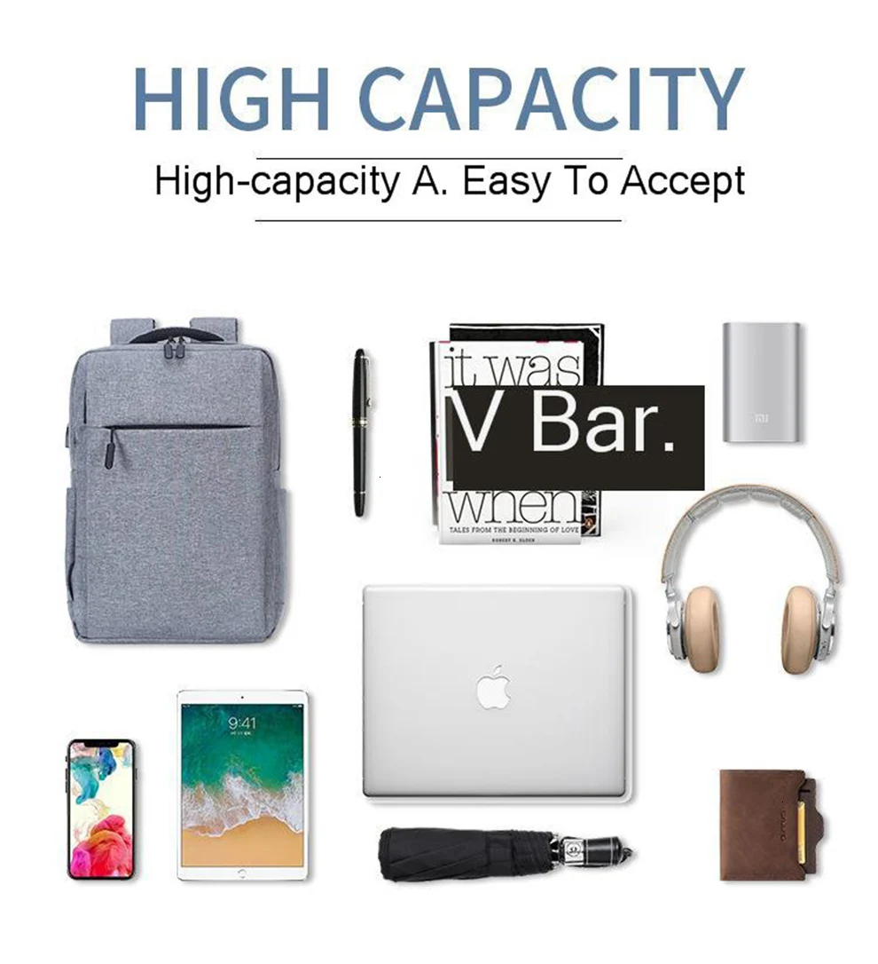 Сумка для ноутбука SeenDa USB для Macbook Air Pro 13 14 15 15,6 17, женские и мужские рюкзаки, школьная сумка для ПК, сумки для ноутбука