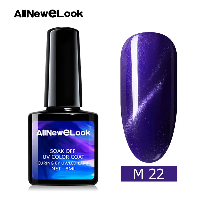 Allneweook УФ-гель для ногтей Cateye 8 мл Магнитный лазер лак для ногтей клей для ногтей - Цвет: CA022