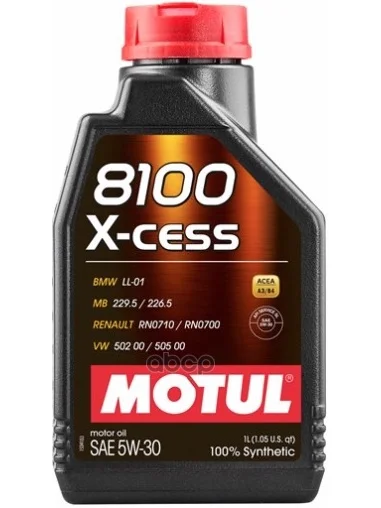 MOTUL Моторное Масло 8100 X-Cess 5w30(1л) 108944