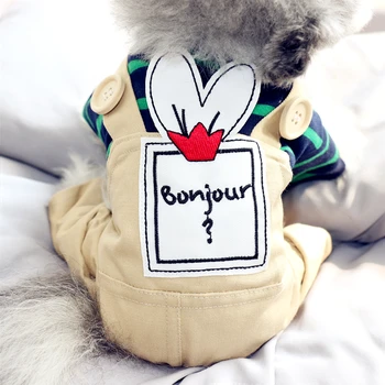 

Summer Korean Dog Clothes Cute Jumpsuit Medium Large Fashion Dog Wear Chichuahua Cheap Ropa Para Perro Pets Accessories QKK6GJK