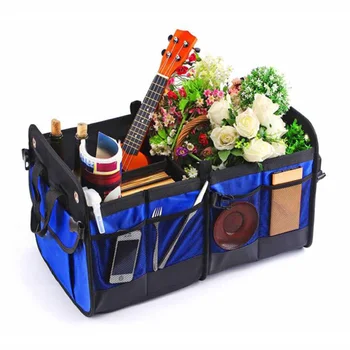 

SUV Car Trunk Storage Box Folding Car Storage Bag Home Car Safety Seat Storage Box Oxford Cloth Multi-Function Car Storage Box