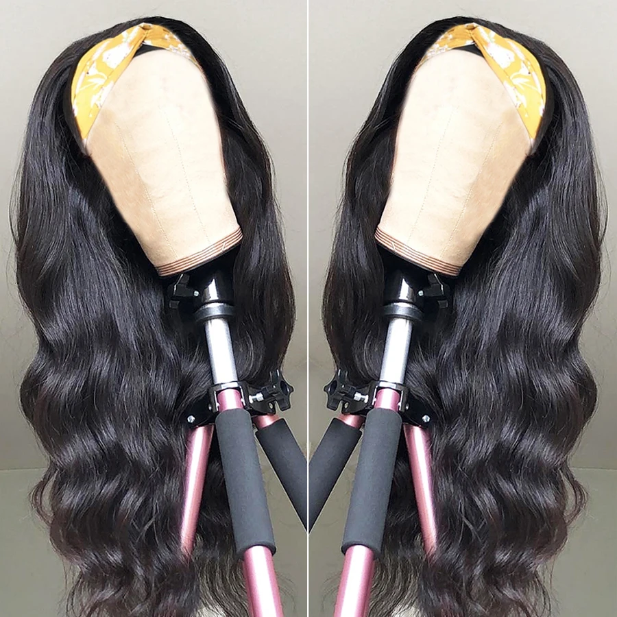 Body-Wave-Headband-Human-Hair-Wigs-For-Black-Women-Peruvian-Remy-Full-Machine-Natural-Color-Headband